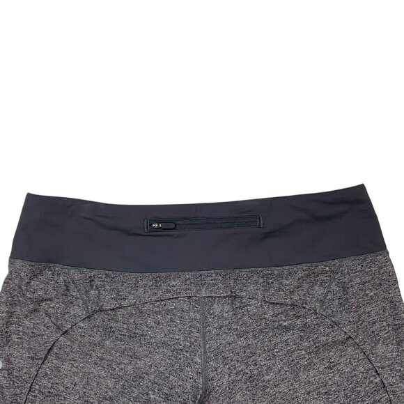 Lululemon Run Times Shorts 8 Heather Lux Multi Black Mid Rise Built In Brief - Picture 9 of 14